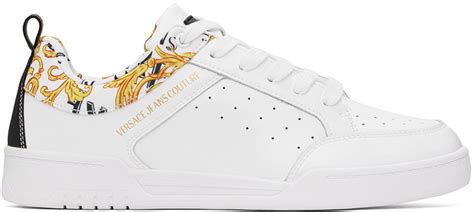 White Starlight Sneakers by Versace Jeans Couture on Sale